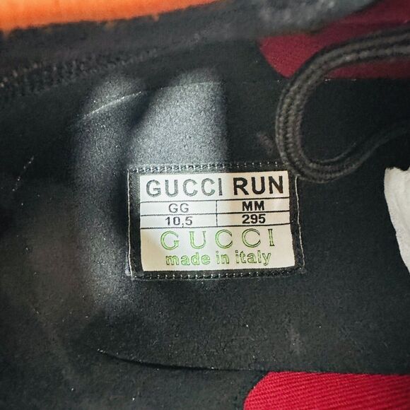 Gucci Run US 11 Limited Edition Lovelight Sneaker Black Embroidered NIB $1,290 - Picture 13 of 15